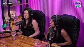 A bisexual lesbian experience in the studio with lingerie and fetish elements