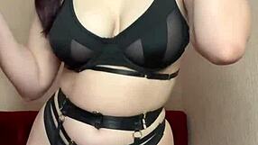 Young brunette student bdsm girl spanks you with whip humiliation!