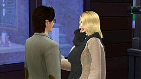 Kaffe med venn, så knuller kar for jenta på do