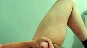 young guy plays with cock, shows ass?