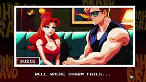 Johnny bravo shows off his monster cock outdoors with a cute handjob 😏