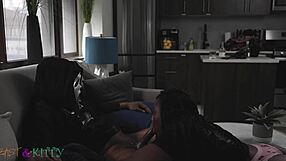 Ghostface demands intense cock sucking from ebony beauty