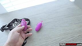 Perv Stepson Satisfies Busty Milf Stepmom With Toy