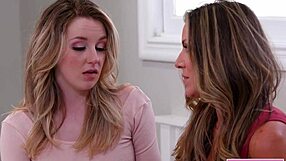 milf and stepdaughter share intimate moments