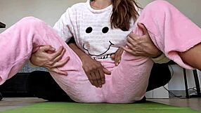 Teasing Small Tits and Wet Pussy of 18yo Stepsister in Pajama