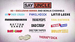 naughty twinks seduce and swap stepdaddies in taboo 4some