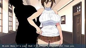 In Kanobitch ep11, she becomes a slut by looking at someone new