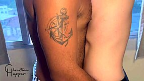 While we fucked, his boyfriend filmed the interracial crossdressing scene with big cocks.