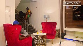 African Wife Blows And Squirts On Monster Cock Stepson In Hardcore Sex