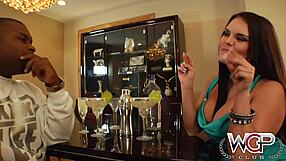 Amazing Mackenzee Pierce Takes on Rico's Black Monster Cock with Her Big Tits and Piercing in Interracial Cumshot Scene