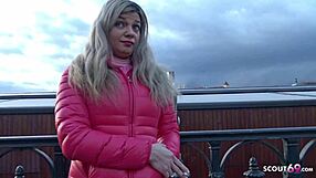 German Scout - French Curvy Teen 18+ Bella Talk to Fuck at Real Street Pickup Casting