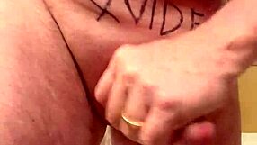 65 Yr Old Man Strokes Average Cock in Intense Solo Session