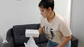 Can The Horny Mother-In-Law Resist Licking Her Curvy Stepdaughter's Pussy?