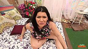 latina angelina castros massive tits in pov blowjob