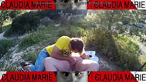 Fat woman shoves cookies into her pussy, then gay friend licks them out!