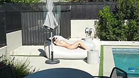 College babe takes big cock in doggystyle and missionary