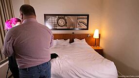 lady lazerus pegs chubby guy with huge femdom toy