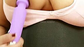Beautiful Indian college girl strips