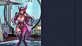 Ep3 Maiden Teases Dripping Pussy with Cucumber in Hentai Game