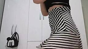 Teen dances seductively exposing her wet pussy