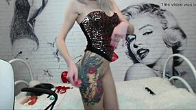 i feel the dildo sliding into my tight asshole as i play with my big tits