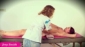 jeny smith seduces her masseuse during a relaxing massage