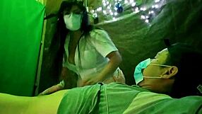 stepmother enjoys authentic challenge with stepson in video