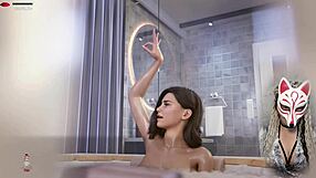 Ms Denvers - Ep 14 Spying on Sexy Milf Bathing with Big Tits