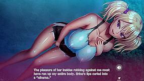 Cheeky gal becomes meat masturbator in fallen anime game part 2