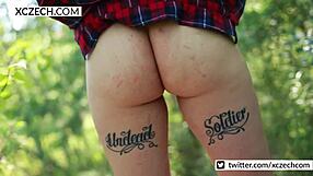 Personal chubby country girl revealing boobs and pussy