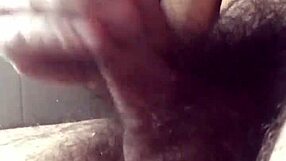 Secret bathroom cock masturbation session