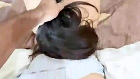 penetrating my petite stepdaughter who cums hard in cowgirl riding