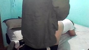 COGEMOS DE PERRITO on a Cold Day in a Cozy Double Bed with Latina Milf Amateurs