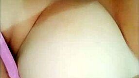 Interracial masturbation turns erotic as tight pussy gets hot massage, stepsister touches big tits