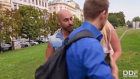 DOUBLE DICK POUNDING makes ANAL-LOVING teen 18+ samantha rone ORGASM HARD!