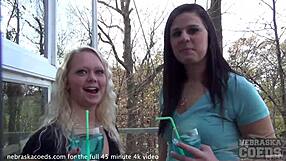 uh, nervous college student gets naked on cam, ya know