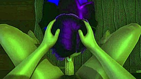 raven tells the story of sucking a big dick in 3d hentai