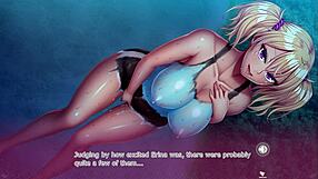 Cheeky gal becomes meat masturbator in fallen anime game part 2