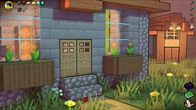 HornyCraft parody game with double creampie and more