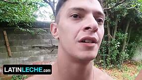 Latin Leche - Horny stud joins three cute Latino boys for beach fun