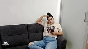 Can The Horny Mother-In-Law Resist Licking Her Curvy Stepdaughter's Pussy?