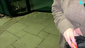 Cracky, the mature slut, forgets about the objects in her shaved pussy during outdoor fun with her friend.