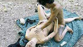 catalan girls having lesbian sex outdoors - real and natural porn