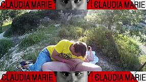 Fat woman shoves cookies into her pussy, then gay friend licks them out!