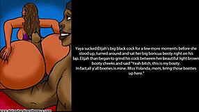 An 18-year-old guy fucks his step mom and her big booty friends in this comic.