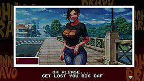 Johnny bravo shows off his monster cock outdoors with a cute handjob 😏