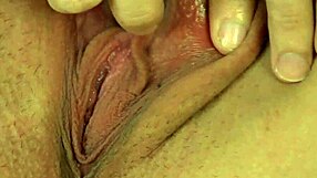 Yanks Brunette's Hairy Orgasm Contractions!
