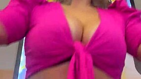 Blonde gets wet in gym workout