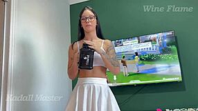 Hey, my girl almost left without panties to meet friends!