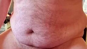 Chubby gay man shows off cum compilation